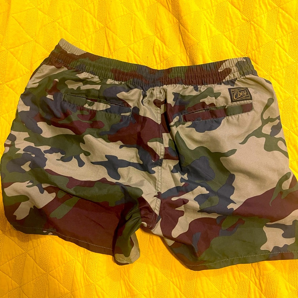 OBEY camouflage Men’s swim trunks